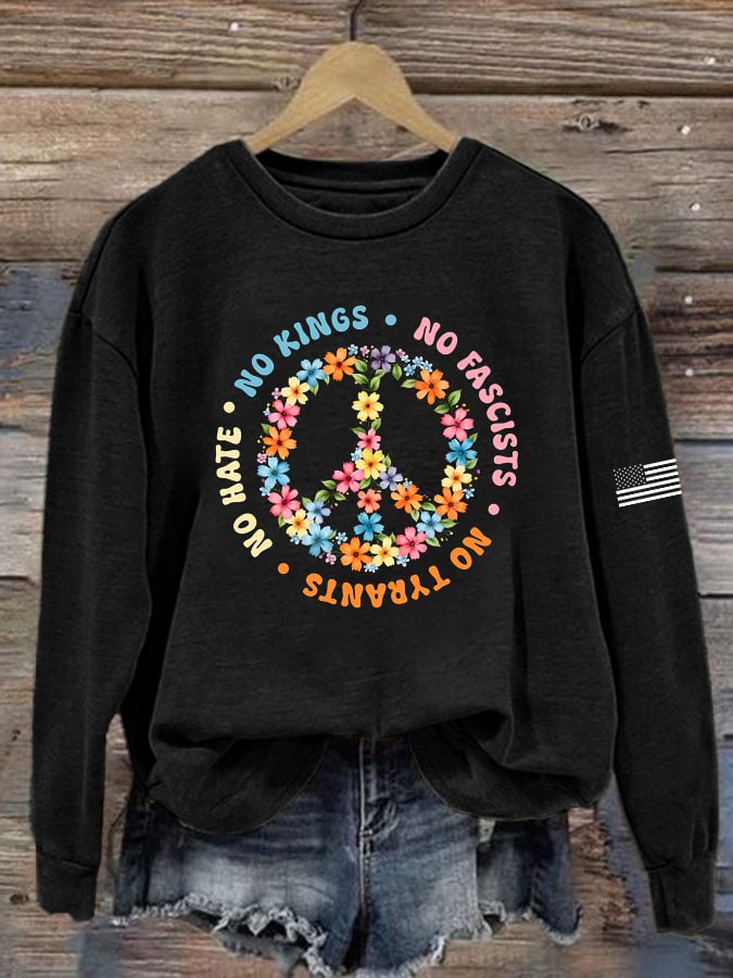 🔥Buy 3 Get 15% Off🔥Women's FDT Printed Long-Sleeve Sweatshirt