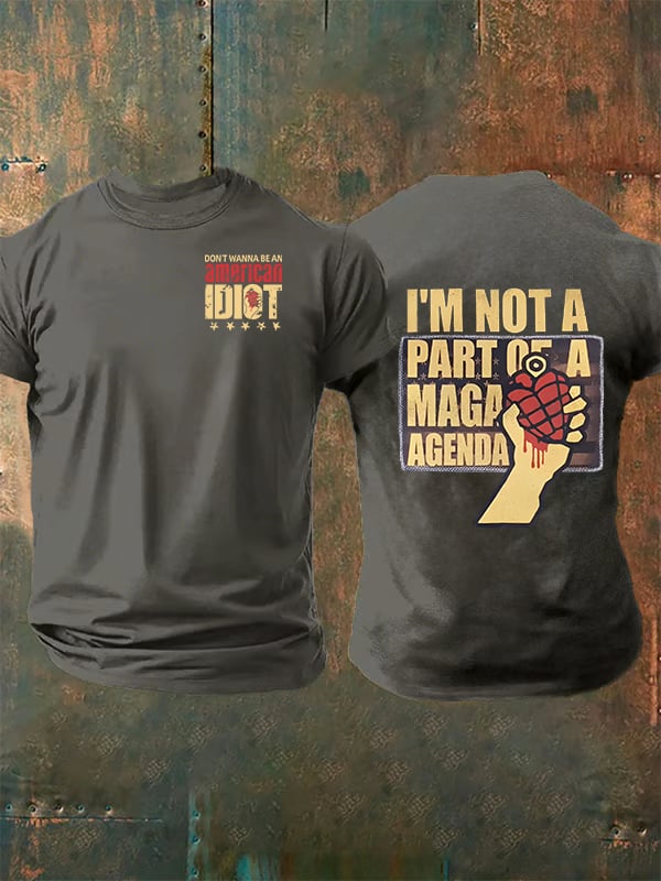 Men's american idiot Print T-Shirt