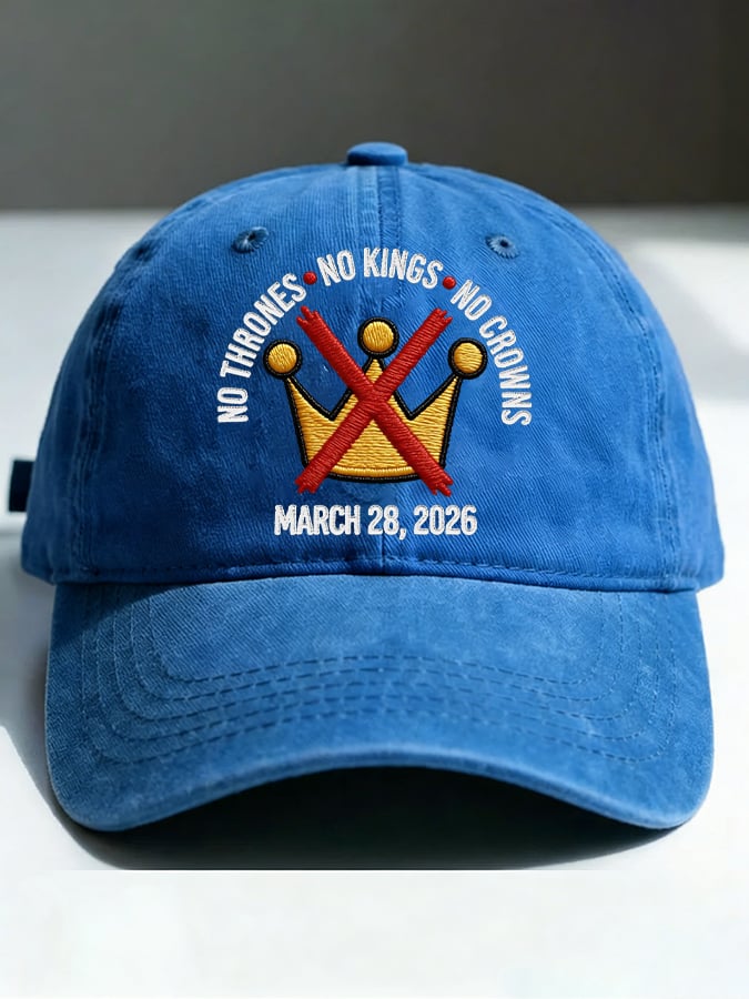 🔥Buy 3 Get 15% Off🔥Unisex No Kings No Thrones Printed Hat