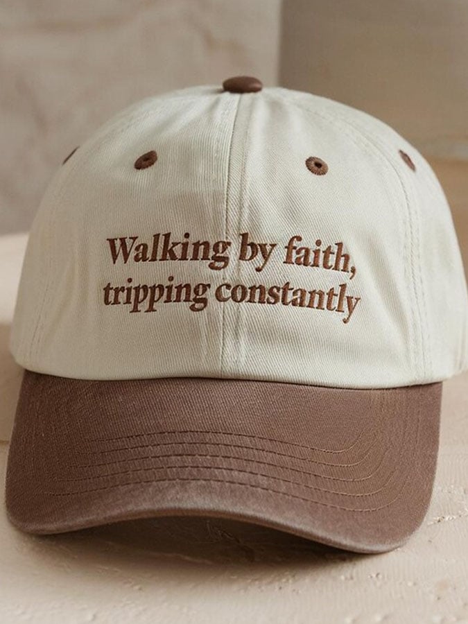 Unisex Walking by Faith Christian Baseball Cap