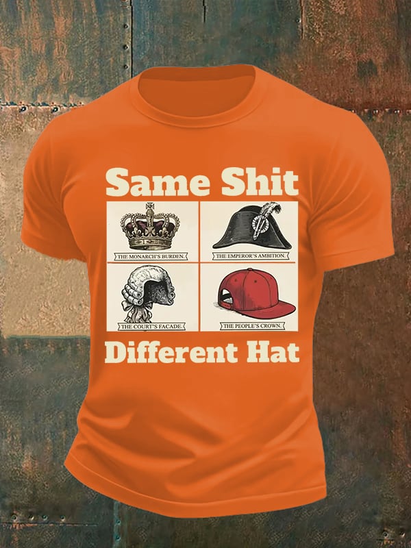 Men's Same Shit Different Hat FDT Print T-Shirt