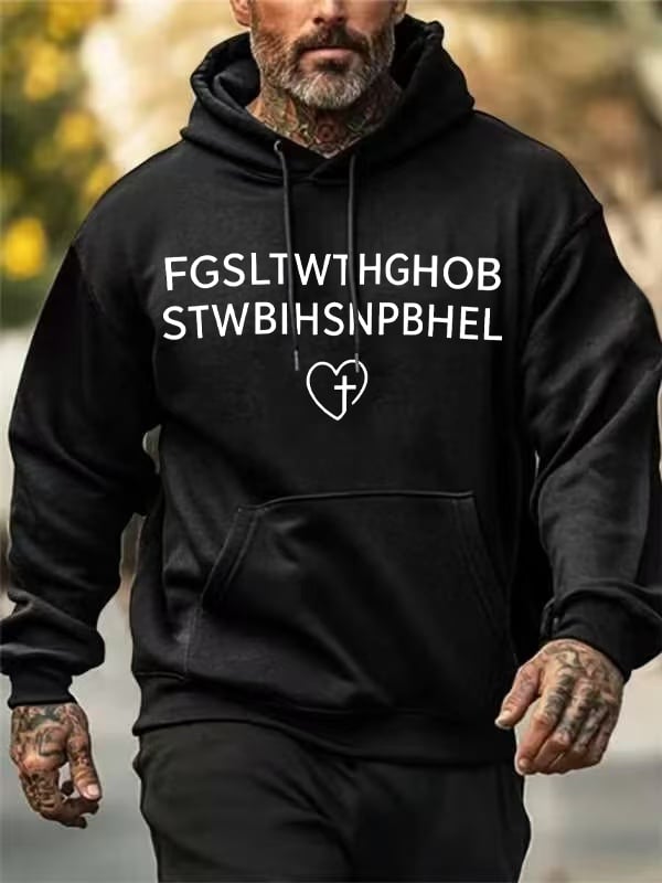 Men's FGSLTWTHGHOB STWBIHSNPBHEL Printed Hoodie
