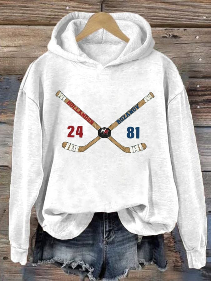 Women's Hockey Romance Print Casual Sweatshirt