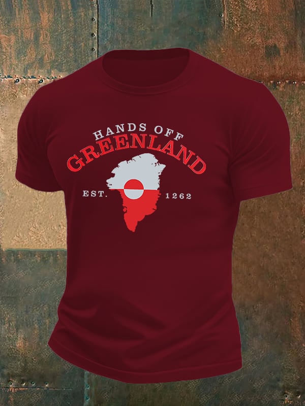 Men's HANDS OFF GREENLAND Print T-Shirt