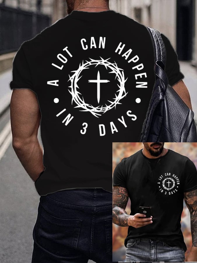 🔥Hot Sale Picks 🔥Men's A Lot Can Happen In 3 Days Printed Shirt