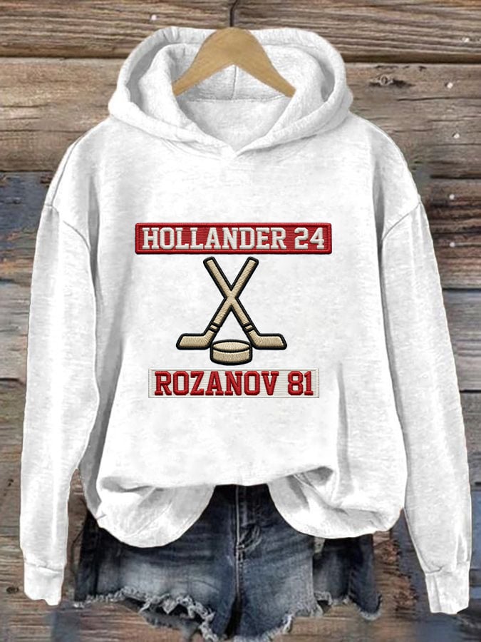 Women's Hockey Romance Print Casual Sweatshirt