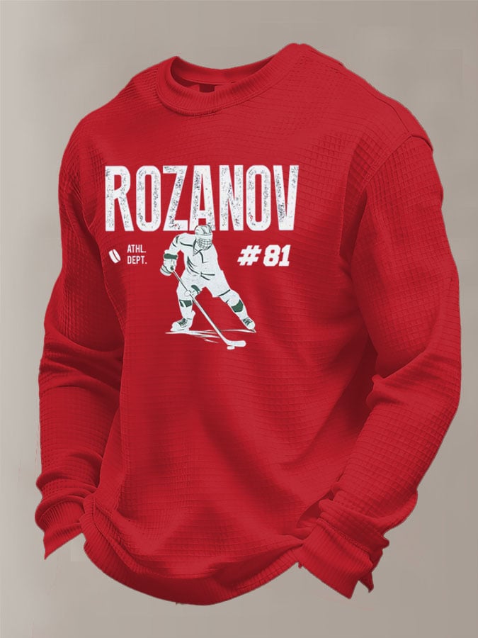 Men's Hockey Romance Waffle T-Shirt