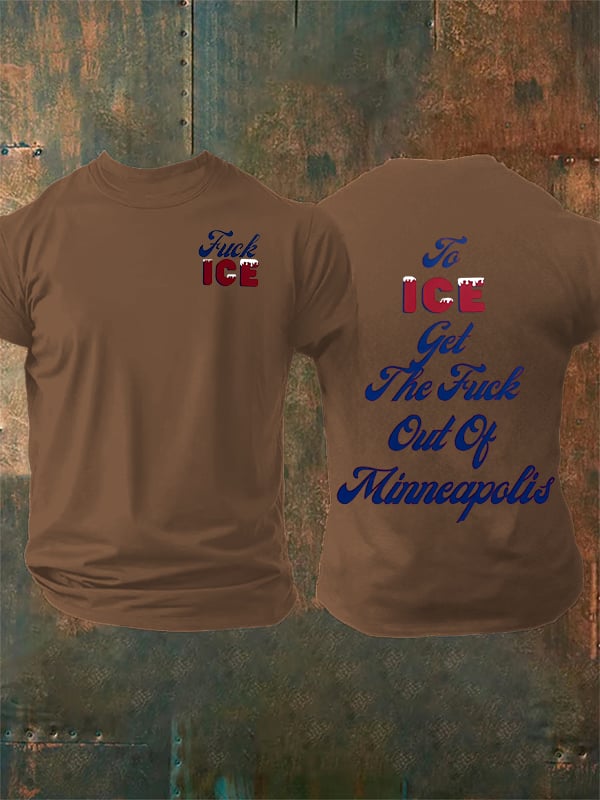 Men's To ICE get the fuck out of Minnesota T-Shirt