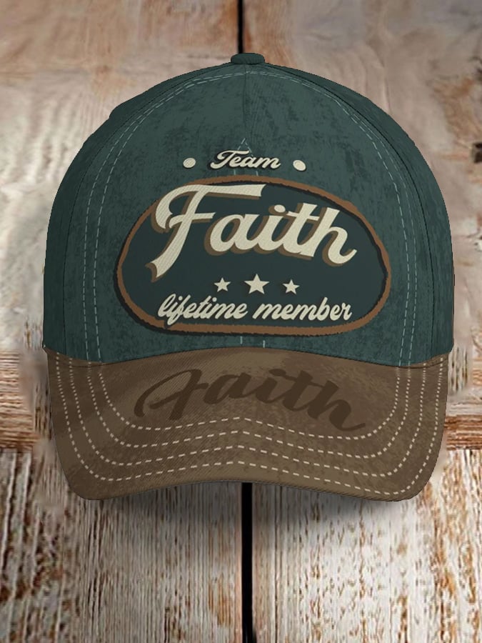 Unisex Casual Faith Flower Baseball Cap
