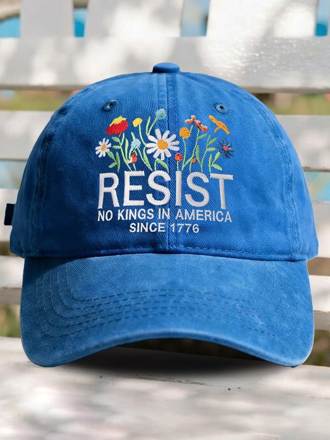 🔥Buy 3 Get 15% Off🔥Retro Resist No Kings In America Since 1776 Print Baseball Cap