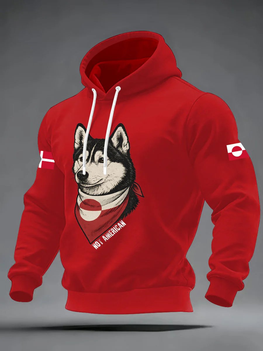 Men's Not American Print Hoodie