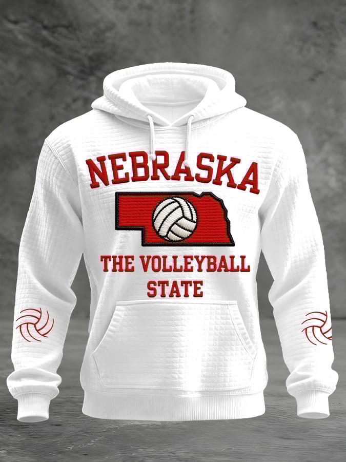 Men's Volleyball Print Hoodie