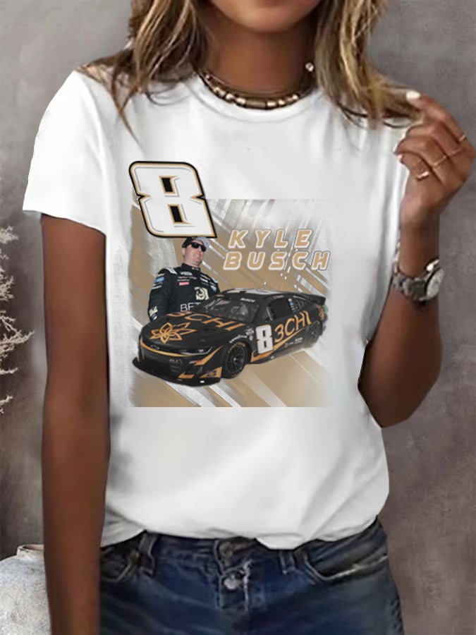 Women's Racing Print T-Shirt