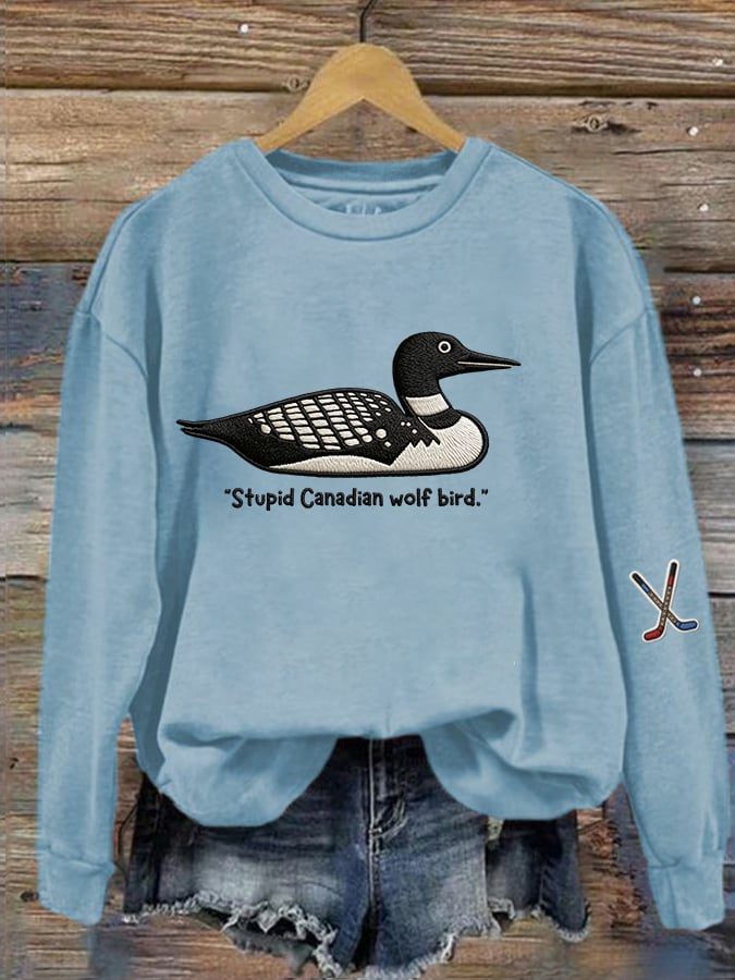 Women's Hockey Romance Print Casual Sweatshirt