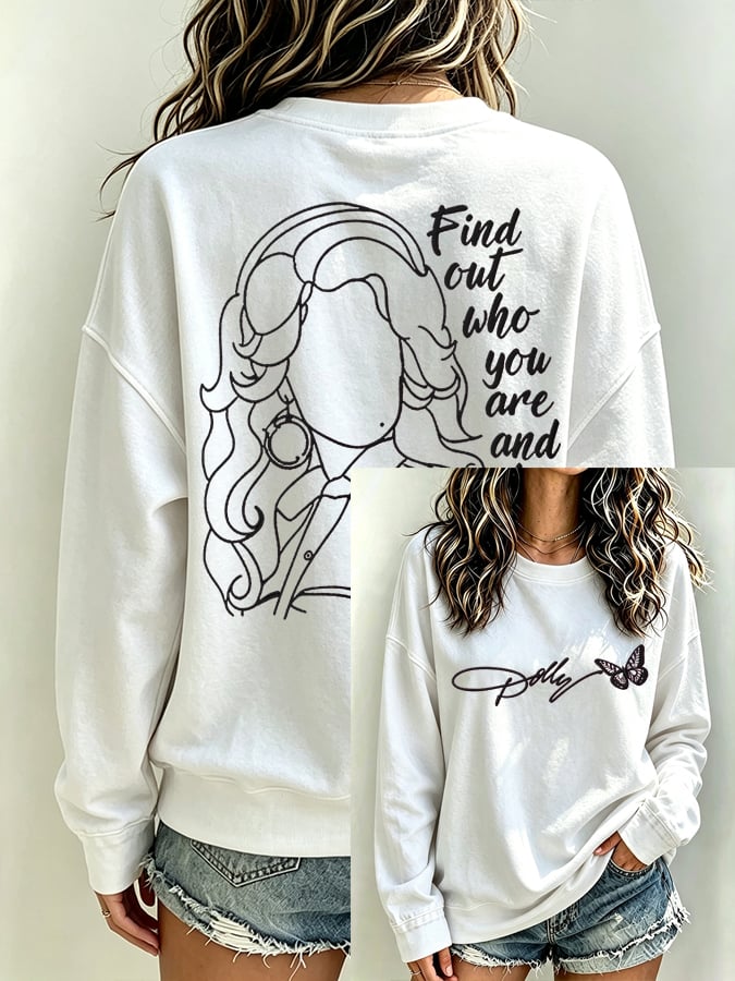 Women's Wildflowers Don'T Care Where They Grow — Dolly Parton Print Top