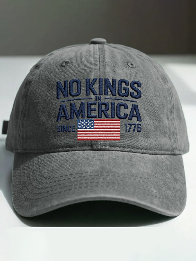 🔥Buy 3 Get 15% Off🔥Retro No Kings In America Since 1776 Print Baseball Cap