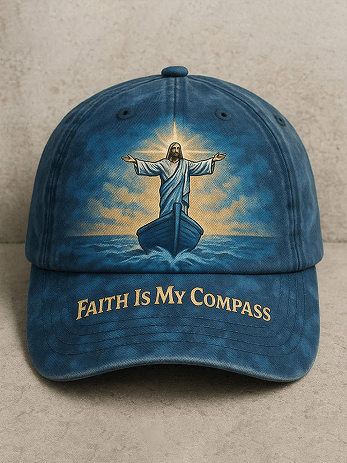 Unisex Faith Is My Compass Casual Baseball Cap