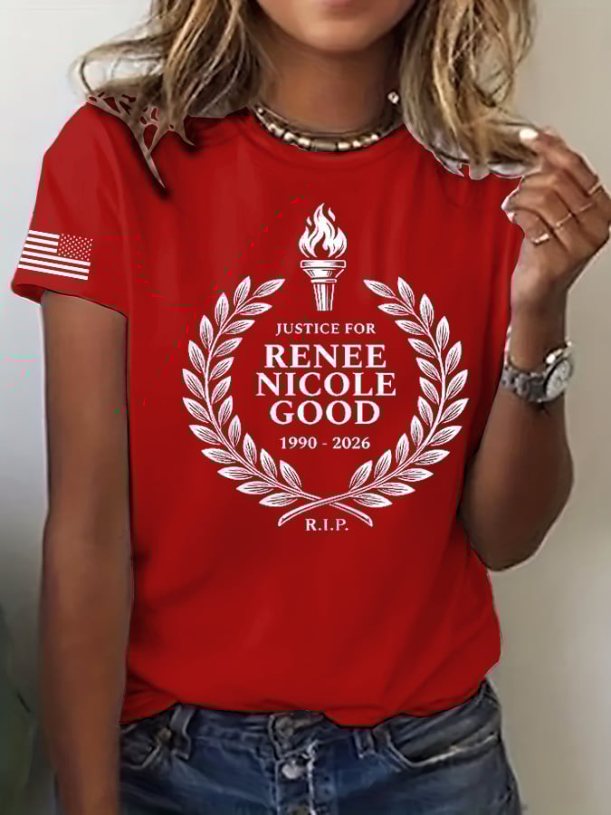 Women's trendy graphic print casual T-shirt