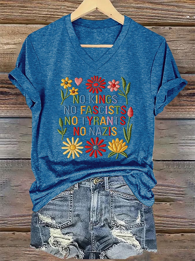 Women's Casual FDT Printed Short-Sleeve T-Shirt