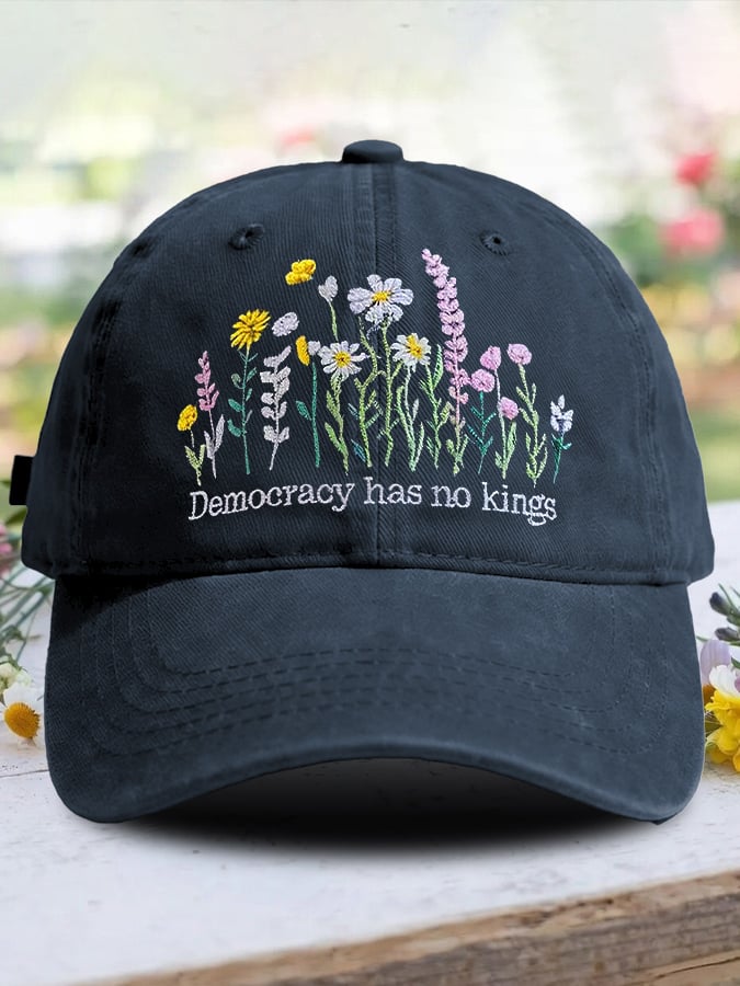 🔥Buy 3 Get 15% Off🔥Retro Democracy Has No Kings Print Baseball Cap