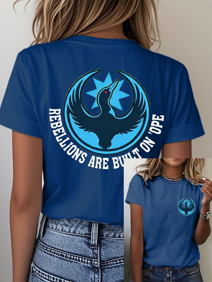 Women's REBELLIONS ARE BUILT ON 'OPE Print T-shirt