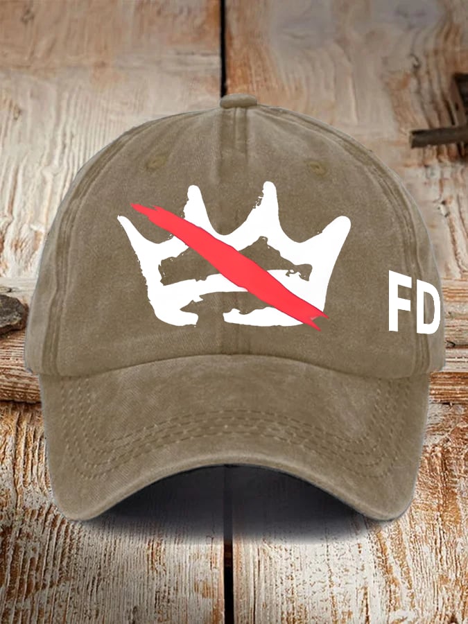 Unisex No Kings In America Print Casual Hat