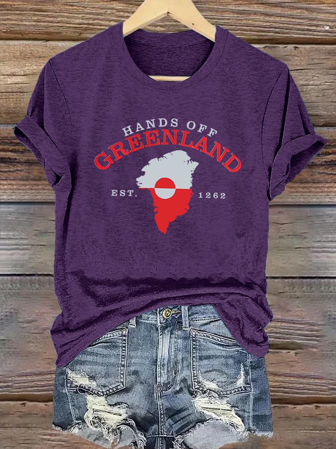 Women's HANDS OFF GREENLAND Print T-Shirt