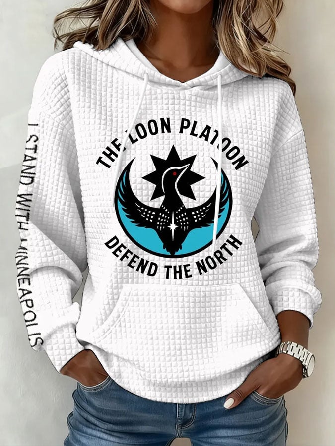 Women's Resist Print Hoodie Sweatshirt