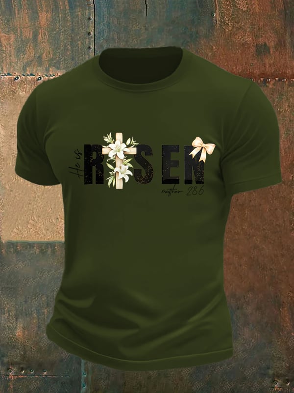 Men's He is Risen Print T-Shirt