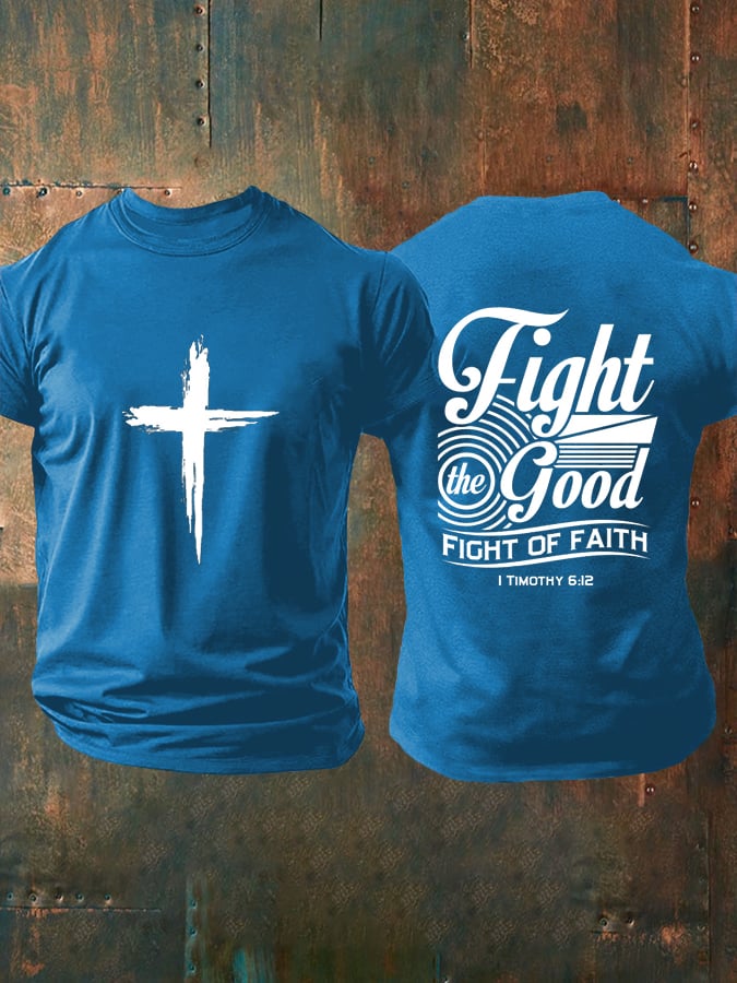 Men's Faith Printed Casual T-Shirt