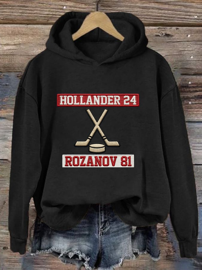 Women's Hockey Romance Print Casual Sweatshirt