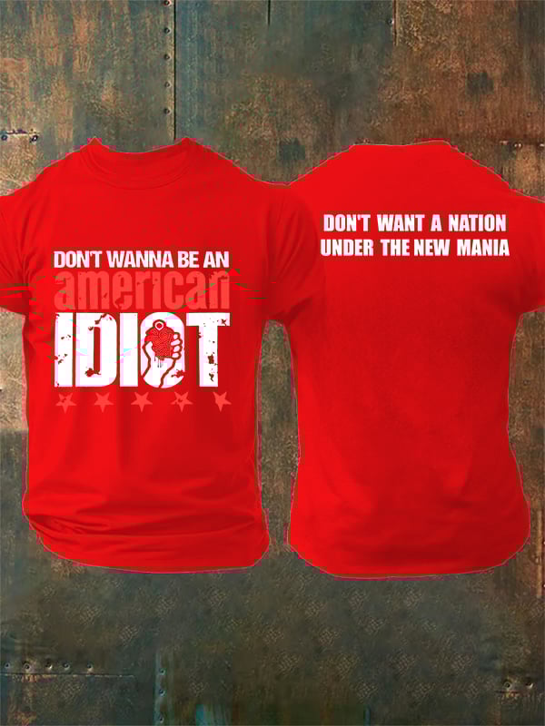 Men's Don't wanna be an american Print T-Shirt