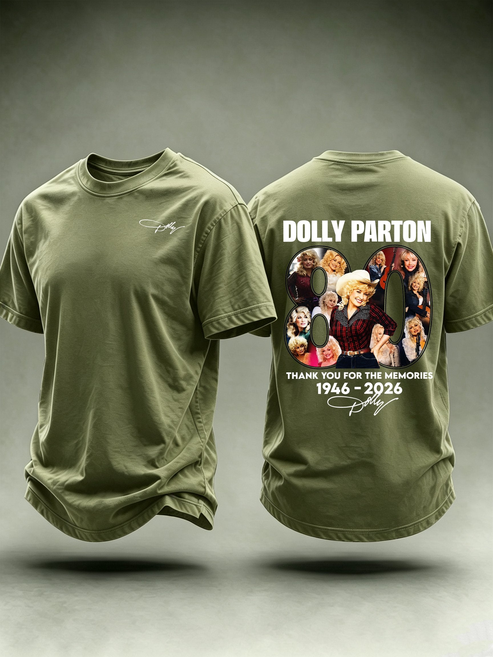 Men's Vintage Signature Graphic Memorial Print T-Shirt