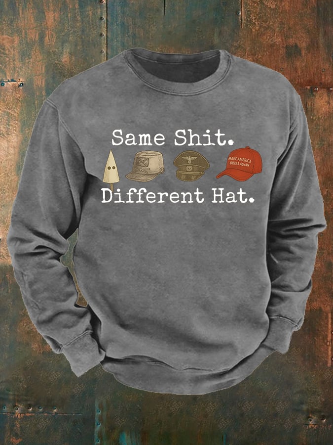Men's Same shit Different costume Print Sweatshirt