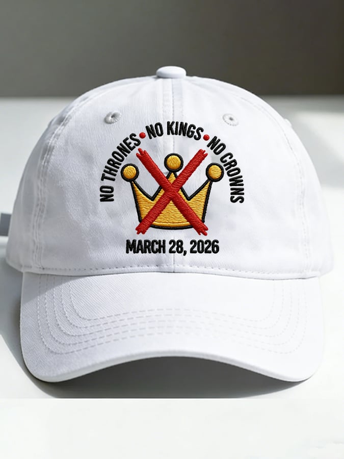 🔥Buy 3 Get 15% Off🔥Unisex No Kings No Thrones Printed Hat