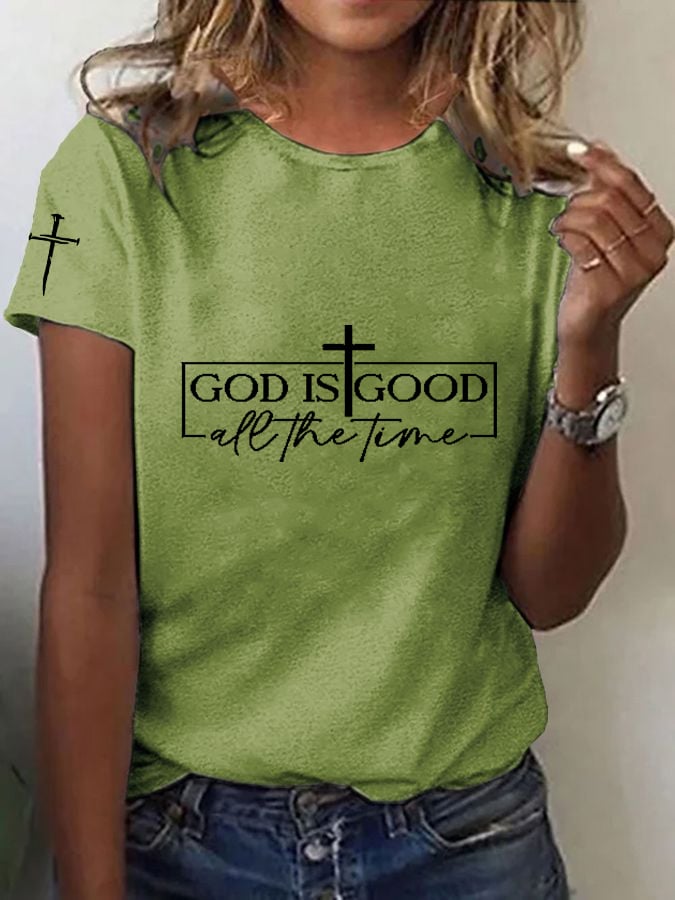 🔥Hot Sale Picks 🔥Women's Jesus Printed Short Sleeve T-Shirt