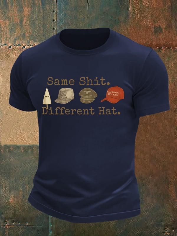 Men's Same shit Different costume Print T-Shirt