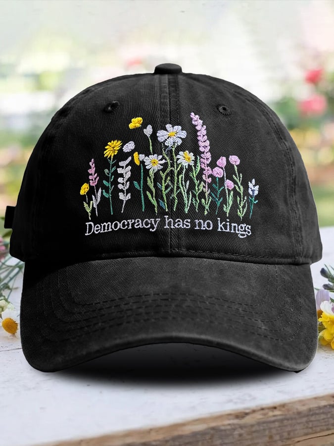 🔥Buy 3 Get 15% Off🔥Retro Democracy Has No Kings Print Baseball Cap