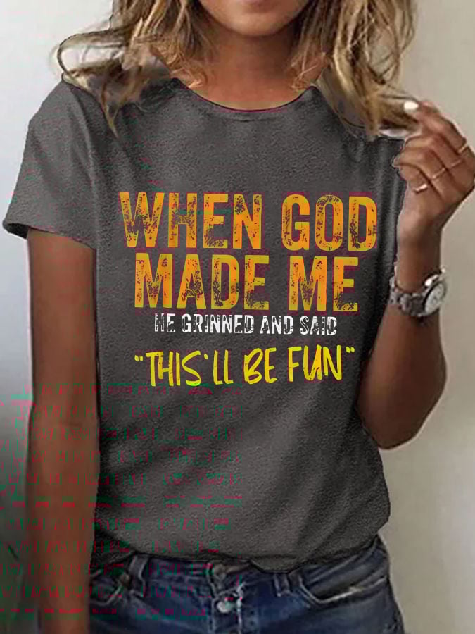 Women'S Casual Faith Short Sleeve T-Shirt