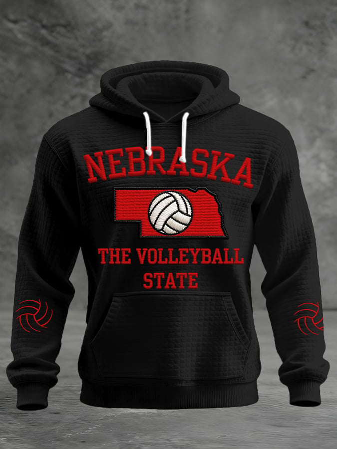 Men's Volleyball Print Hoodie