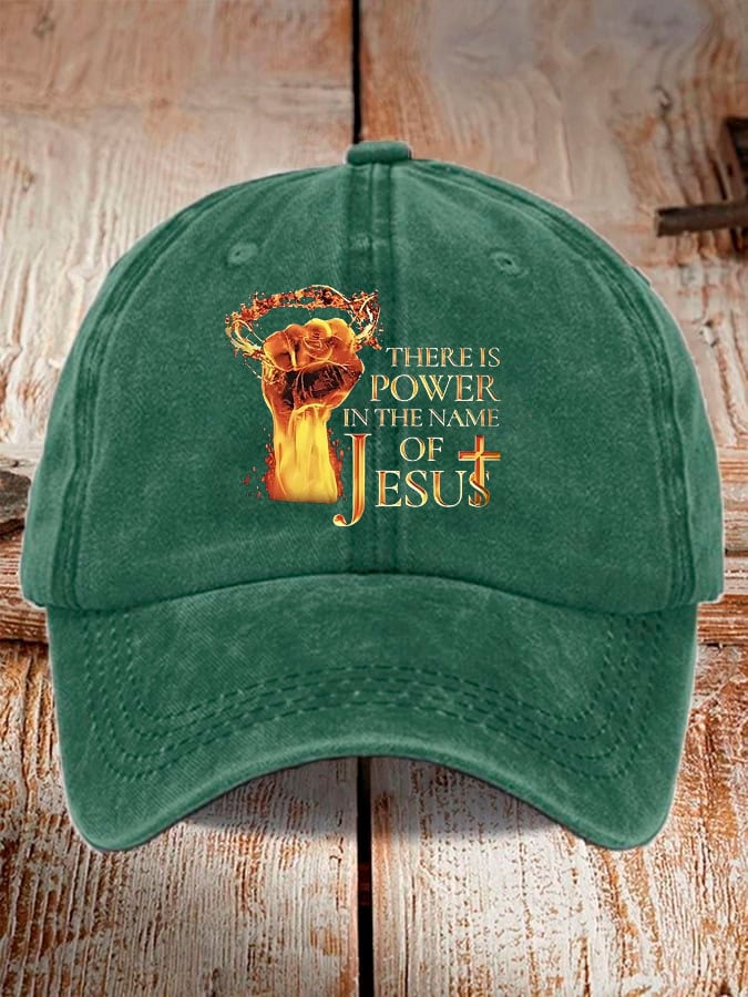 Unisex There's Power In The Name Of Jesus Baseball Cap