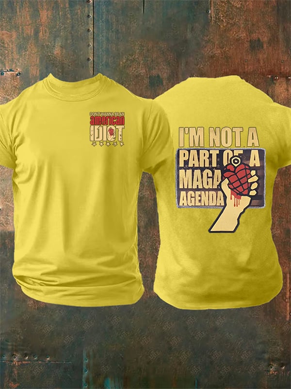 Men's american idiot Print T-Shirt