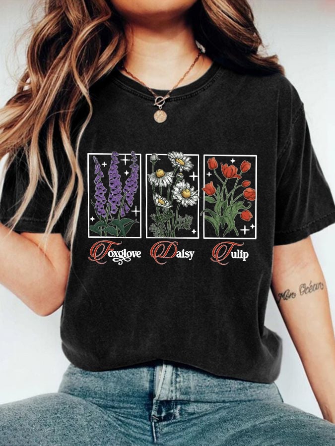 Women's Floral FDT Print T-Shirt