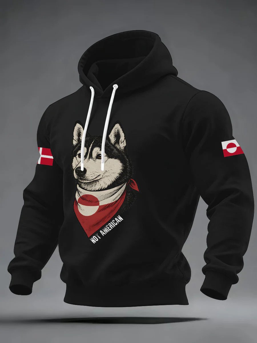 Men's Not American Print Hoodie