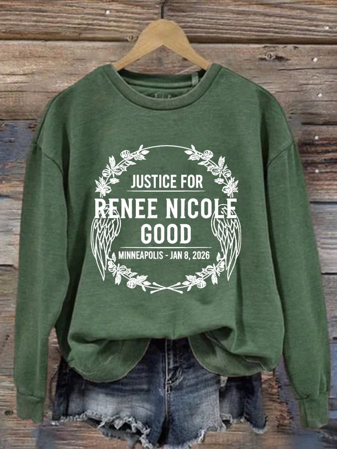 Women's Justice For Her Print Casual Sweatshirt