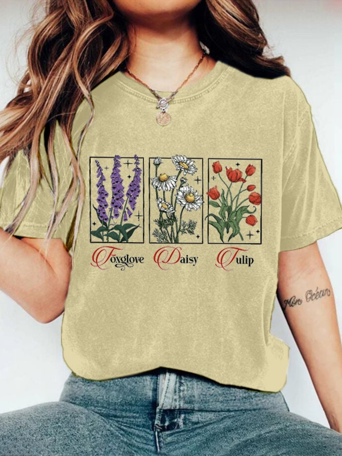 Women's Floral FDT Print T-Shirt