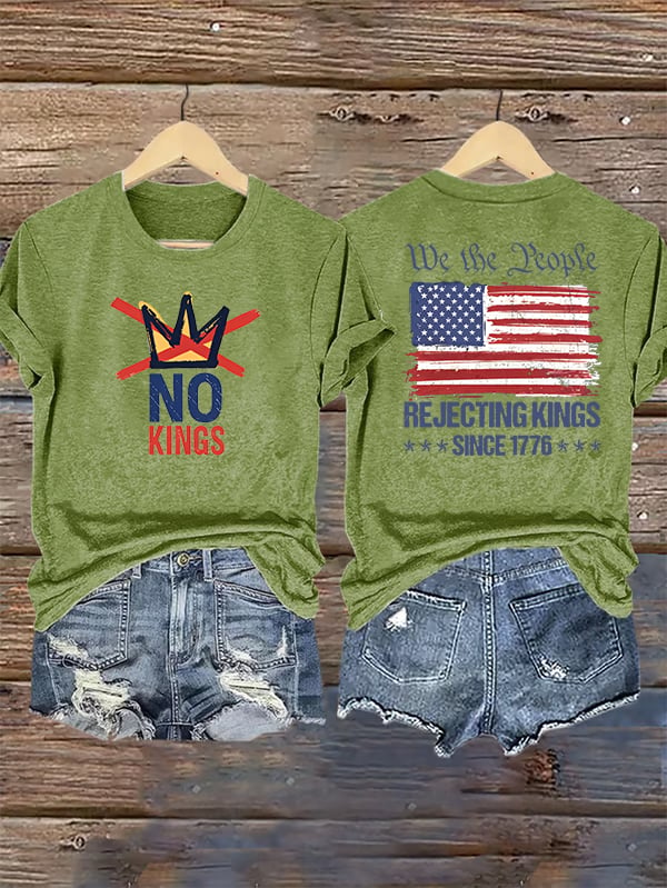 Women's No Kings, Rejecting Kings Since 1776, We The People T-Shirt