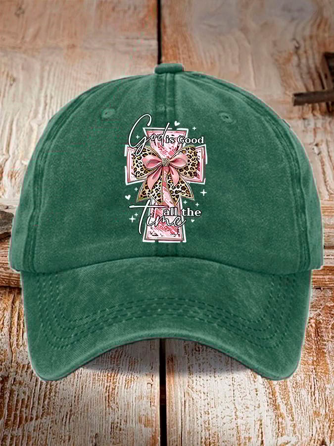 Unisex God Is Good All The Time Print Baseball Cap