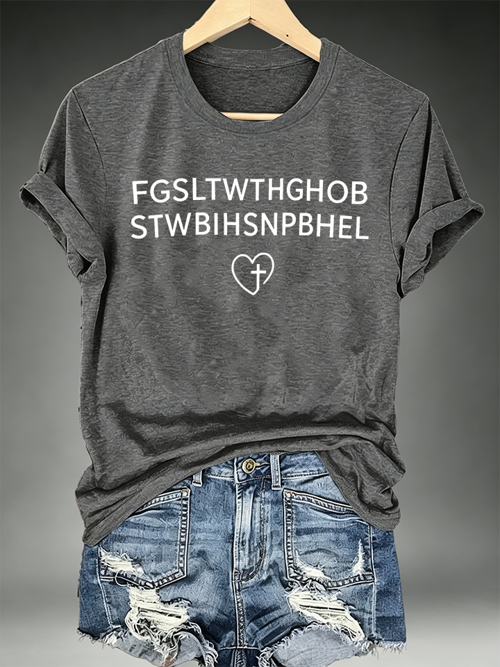 Women's FGSLTWTHGHOB STWBIHSNPBHEL Faith Print Top