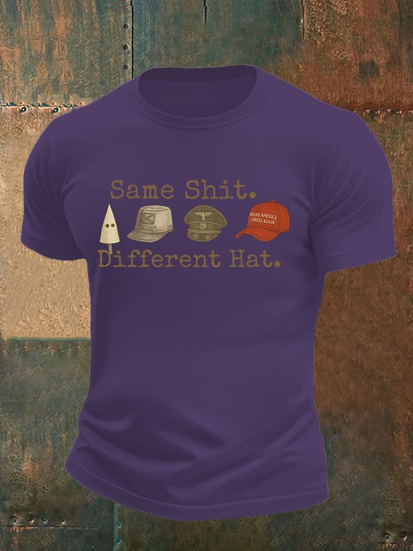 Men's Same shit Different costume Print T-Shirt